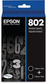 img 4 attached to EPSON T802 DURABrite Ultra Ink Standard Capacity Black Dual Cartridge Pack (T802120-D2) For Select Epson WorkForce Pro Printers
