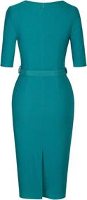 img 2 attached to MUXXN Ladies Elegant Sleeve Office Women's Clothing via Dresses