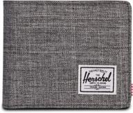 herschel supply wallet synthetic leather men's accessories : wallets, card cases & money organizers logo