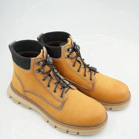 img 2 attached to Convenient And Durable No Tie Laces For Boots And Sneakers: Heavy Duty Elastic And Reflective Options Available