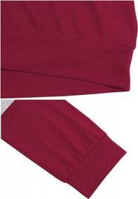 img 1 attached to Шикарные осенние рубашки больших размеров: топы с длинными рукавами с цветными блоками для женской повседневной одежды