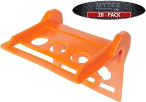 img 4 attached to 🔶 Mytee Products: V-Shaped Board 4" Orange Plastic Corner Edge Protectors for Cargo Loads - Tie Down Strap Guard for Winch, Ratchet Straps on Flatbed Trailers - V-Style Tie Downs Edge Protectors (20-Pack)