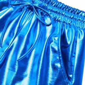 img 3 attached to Shine Bright This Summer With Perfashion'S Women'S Metallic Shorts - The Hottest Outfit Trend!