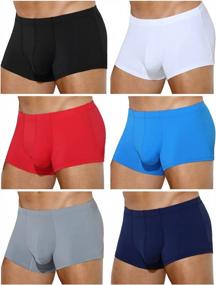 img 4 attached to Arjen Kroos Men'S Silky Boxer Briefs With Bulge Pouch - Multipack For Enhanced Comfort
