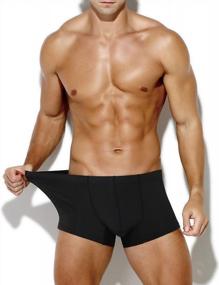 img 1 attached to Arjen Kroos Men'S Silky Boxer Briefs With Bulge Pouch - Multipack For Enhanced Comfort