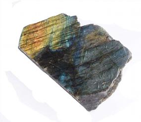 img 1 attached to Labradorite Crystal Healing Stone - 1 Piece Natural Rough With Polished Face | Homankit