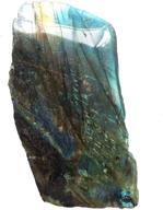 labradorite crystal healing stone - 1 piece natural rough with polished face | homankit logo