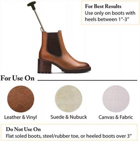 img 2 attached to Носилки для ботинок на высоком каблуке премиум-класса для женщин: идеально подходят для растяжения и расширения узких ботинок