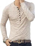 upgrade your casual style: mlanm men's slim fit henley t-shirts - short/long sleeve options available logo