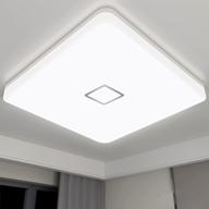 airand 10,6-дюймовый водонепроницаемый светодиодный потолочный светильник - 18 вт квадратный утопленный монтаж, 1800lm 5000k дневной свет поверхностный монтаж для кухни, ванной комнаты, спальни, прихожей логотип
