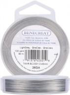 get crafty with benecreat 7-strand tiger tail beading wire - 300 feet of 0.018inch/0.46mm stringing perfection! logo