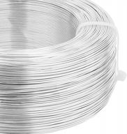 20 gauge silver aluminum wire with 984ft length - perfect for sculpting, beading, jewelry making, and garden supply - benecreat logo