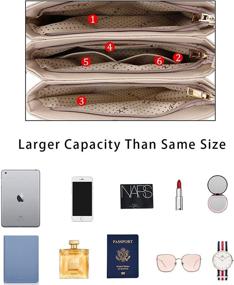 img 1 attached to KKXIU Zippered Compartments Handbags Shoulder Women's Handbags & Wallets and Satchels