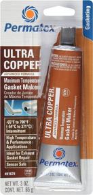 img 1 attached to 🔥 Permatex 81878-12PK Ultra Copper High Heat RTV Silicone Gasket Maker, 3 oz. (Pack of 12)