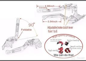 img 2 attached to Enhanced Control: Adjustable Folding Brake and Clutch Lever for BMW F650GS & Dakar 650GS (2000-2007)