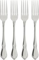 🍴 oneida chateau fine flatware dinner forks, 4-piece set, 18/10 stainless steel - traditional elegance for dining logo