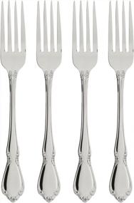 img 1 attached to 🍴 Oneida Chateau Fine Flatware Dinner Forks, 4-Piece Set, 18/10 Stainless Steel - Traditional Elegance for Dining