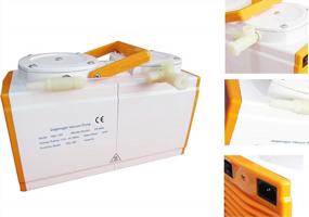 img 1 attached to Efficient Diaphragm Vacuum Pump: MXBAOHENG Dual Head GM-1.0A Antiseptic Pump With Oil-Free And Corrosion Resistant Features