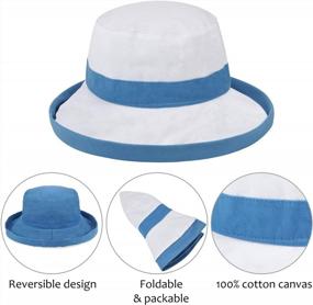 img 3 attached to Women'S Bucket Hat UV Sun Protection: Lightweight, Packable Summer Travel Beach Cap
