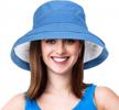women's bucket hat uv sun protection: lightweight, packable summer travel beach cap logo