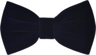 🎩 black velvet pocket square set - men's accessories: ties, cummerbunds & pocket squares logo