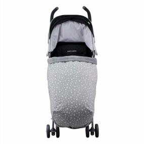 img 4 attached to Stylish White Star Baby Footmuff Blanket For Pushchairs, Universal Fit With Cozy Polar Fleece Material