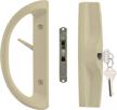 premium replacement keyed patio sliding door handle with mortise lock and key cylinder, fits doors 1.5 to 1.75 inches thick, reversible non-handed design, 3.94-inch screw hole spacing logo