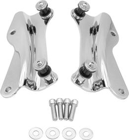 img 4 attached to 🔧 Chrome 4 Point Docking Hardware Kit for Harley Touring Street Glide Electra Glide Road Glide 2014-2022: Enhance Your Motorcycle's Functionality