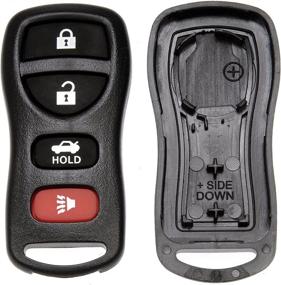 img 1 attached to 🔑 Dorman 13616 Keyless Entry Transmitter Cover - Compatible with Nissan Models, Black