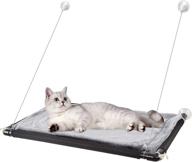 🐱 noodoky cat window perch - large kitty resting seat hammock | suction cup window mounted cat bed | holds up to 45 lbs | ideal indoor cat furniture shelf logo