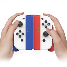 img 1 attached to Heavy Duty Switch Grip Cover For Nintendo Switch - DOYO Anti-Scratch & Shock Absorption Protective Case