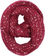premium winter silver flakes infinity women's accessories : scarves & wraps logo