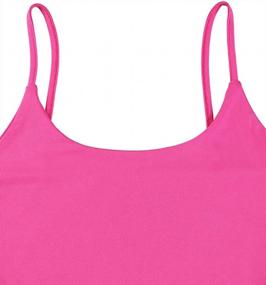 img 3 attached to Stay Active And Stylish With Abardsion'S Neon Color Buckle Tank Tops For Women