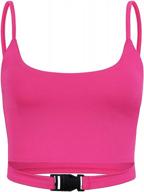 stay active and stylish with abardsion's neon color buckle tank tops for women logo
