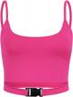 stay active and stylish with abardsion's neon color buckle tank tops for women logo
