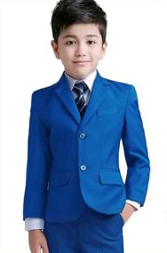 img 3 attached to Get Your Young Gentlemen Looking Dapper With YuanLu'S 5-Piece Slim Fit Formal Suit Set For Boys