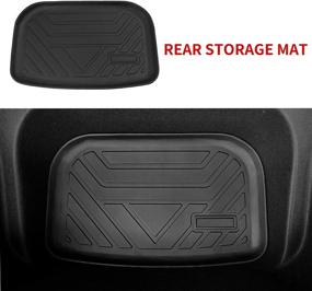 img 2 attached to Xipoo Fit Tesla Model Y Trunk Mat Cargo Mat Trunk Mat Cargo Liner For 2020 2021 2022 Tesla Model Y Accessories (A Set Of Three)