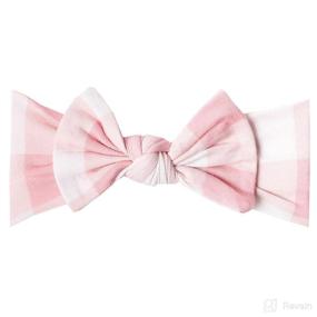 img 4 attached to 🎀 Stretchy Soft Knit Headband Bow - 'London' by Copper Pearl