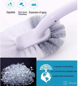 img 1 attached to 🚽 Marbrasse Slim Compact Toilet Bowl Brush with Eco-Friendly Handle - Deep Cleaning and Gap Brushes Cleaner for Bathroom Stroage (1 Brush, Holder Not Included)