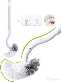 img 4 attached to 🚽 Marbrasse Slim Compact Toilet Bowl Brush with Eco-Friendly Handle - Deep Cleaning and Gap Brushes Cleaner for Bathroom Stroage (1 Brush, Holder Not Included)