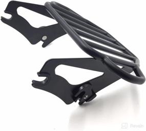 img 2 attached to 🛵 High-Quality HTTMT MT502-009-MBK Flat Black King Detachable Luggage Rack: Perfect Fit for 2009-2017 Harley Touring Road King Street Glide Road Glide