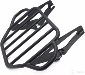 img 3 attached to 🛵 High-Quality HTTMT MT502-009-MBK Flat Black King Detachable Luggage Rack: Perfect Fit for 2009-2017 Harley Touring Road King Street Glide Road Glide