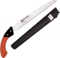 efficient gardening made easy with altuna 12-inch razor tooth pruning hand saw and bonus holster logo