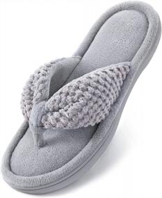 img 4 attached to Experience Unmatched Comfort With ULTRAIDEAS Women'S Memory Foam Flip Flop Slippers: Your Go-To Indoor Sandals For Summer!
