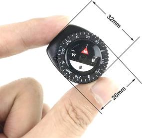 img 1 attached to Навигация с легкостью: набор из 8 мини-компасов DETUCK для ремешков для часов, браслетов и многого другого!