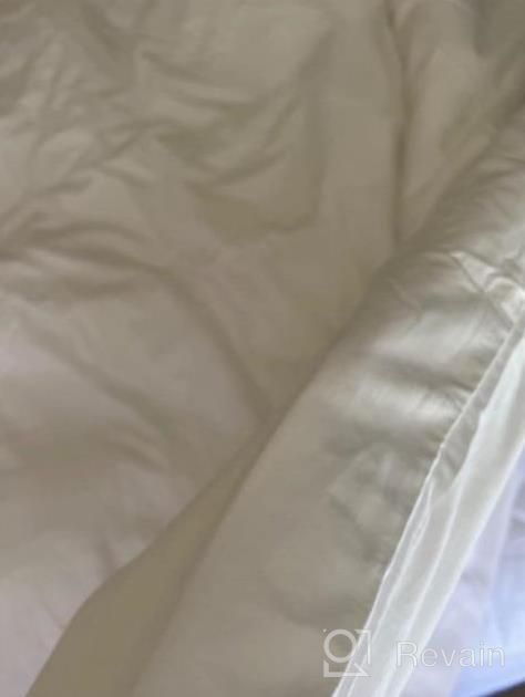 img 1 attached to Experience Ultimate Comfort With ACCURATEX Twin Duvet Insert - Fluffy Down Alternative Fill For All Season Bedding review by Janet Hill