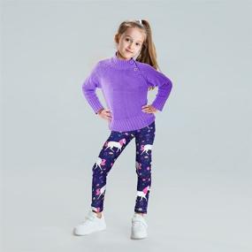 img 1 attached to 👖 ZukoCert Fleece Leggings Cashmere 2P B 130 - Stylish Girls' Clothing for Ultimate Comfort