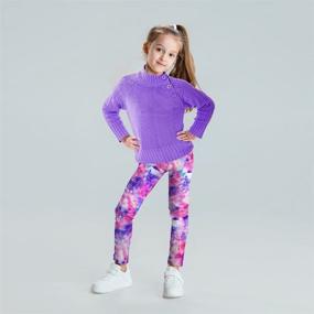 img 2 attached to 👖 ZukoCert Fleece Leggings Cashmere 2P B 130 - Stylish Girls' Clothing for Ultimate Comfort