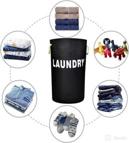 img 1 attached to 🏠 Kids' Home Store Organizer - Collapsible Freestanding Laundry Storage Solution