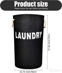 img 3 attached to 🏠 Kids' Home Store Organizer - Collapsible Freestanding Laundry Storage Solution